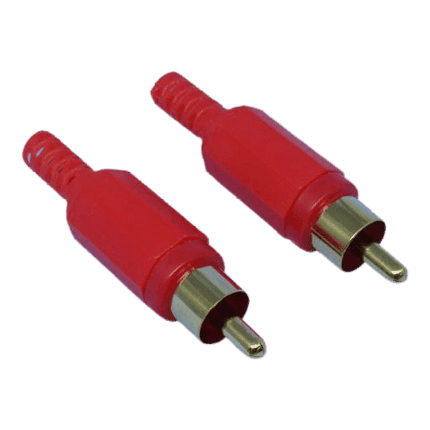 Gold RCA Phono Plug - RED