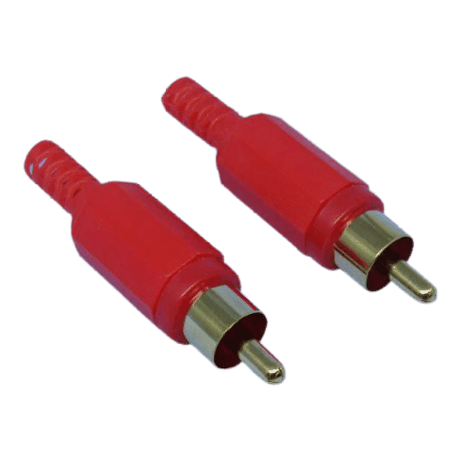 Gold RCA Phono Plug - RED