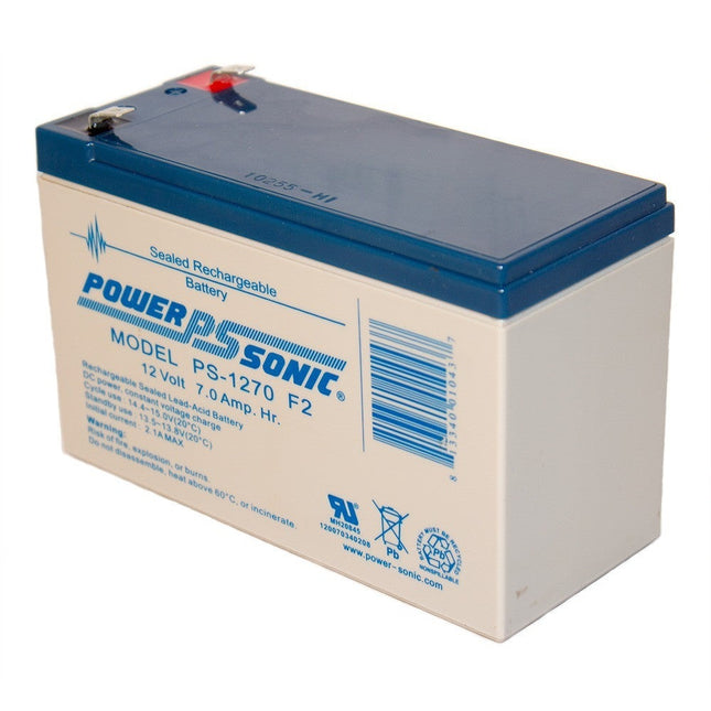 12 Volt 7 AH Sealed Lead Acid SLA Battery .250 F2 Terminal