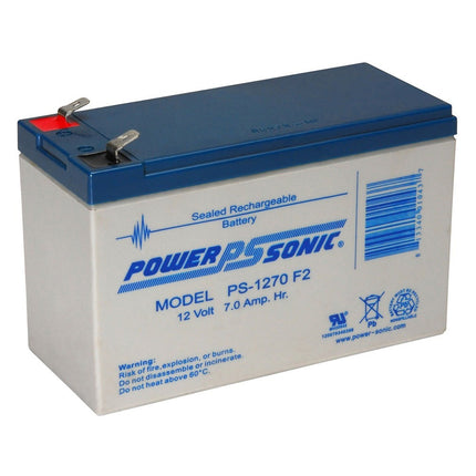 12 Volt 7 AH Sealed Lead Acid SLA Battery .250 F2 Terminal