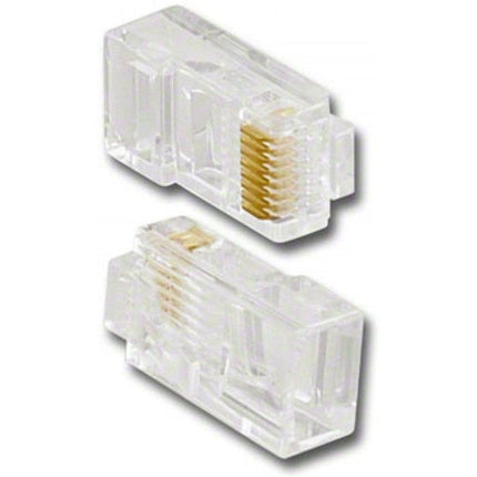 8P8C RJ45 Modular Plugs For Solid UTP Wire - 50/pkg.