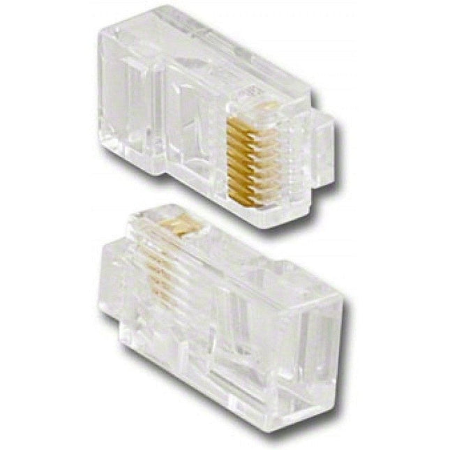 8P8C RJ45 Modular Plugs For Solid UTP Wire - 50/pkg.