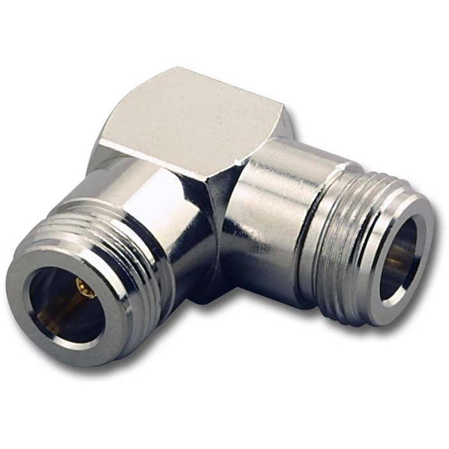 N Female to N Female Right Angle Adaptor