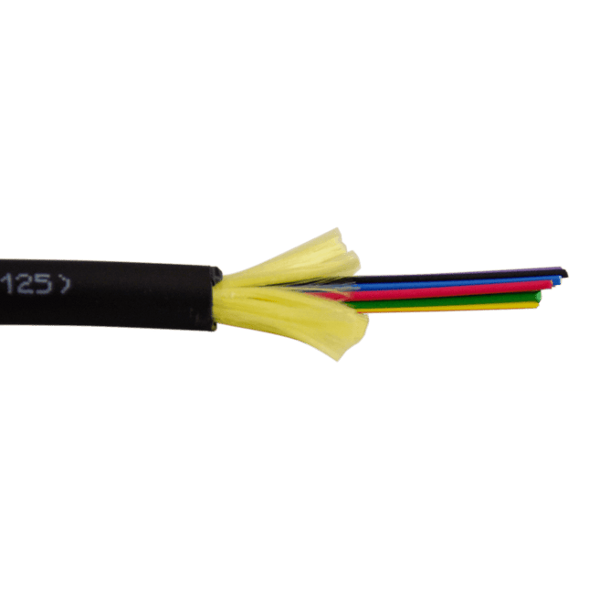 6-strand Single Mode OS2 Plenum Fiber Optic Cable, Per Foot