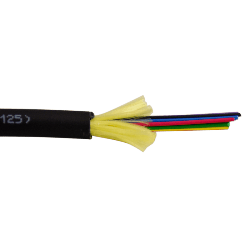 6-strand Single Mode OS2 Plenum Fiber Optic Cable, Per Foot