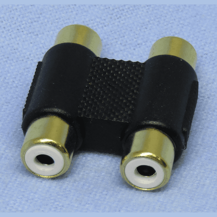 Dual RCA Female Adaptor Coupler