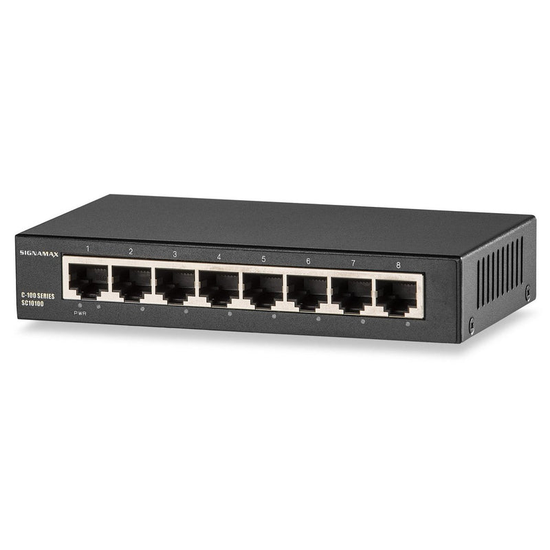 C-100 8-Port Gigabit Switch: Reliable & Fast Network Solution for Home & Business