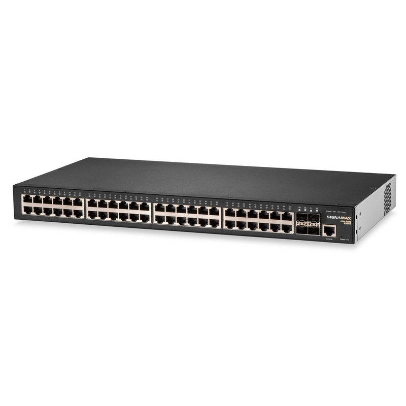 Signamax C-300 Managed Gigabit Switch | 48-Port, 4 SFP Slots | FO-SC30010