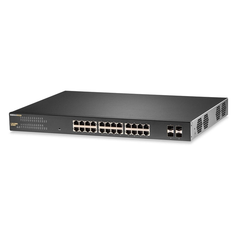 Signamax C-310 Managed Switch | 24-Port Gigabit, 740W PoE+, 4 SFP | FO-SC31020