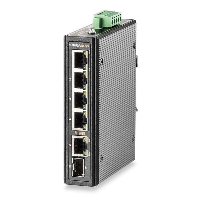 I-120 4 Port Industrial Gigabit PoE++ Switch with SFP Port - Signamax FO-SI12010