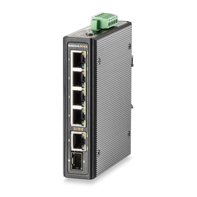 I-120 4 Port Industrial Gigabit PoE++ Switch with SFP Port - Signamax FO-SI12010