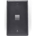 1-Port Keystone Faceplate Black