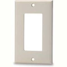 Single Gang Decora Style Faceplate, Lt Ivory