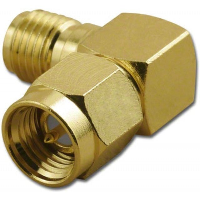 SMA Plug to Jack Right Angle Adaptor