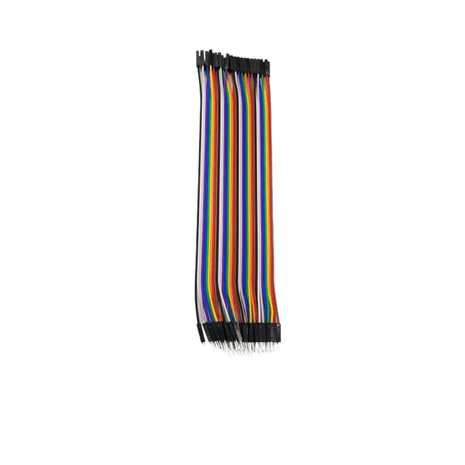 40-pin M/M Multi-Color Ribbon Cable Jumper Wires