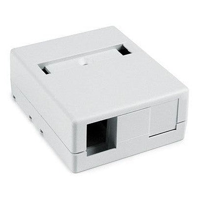 2 Port Surface Mount Box - WHITE