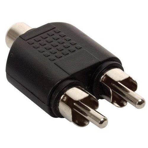 2 xRCA Plugs to RCA Jack Adaptor