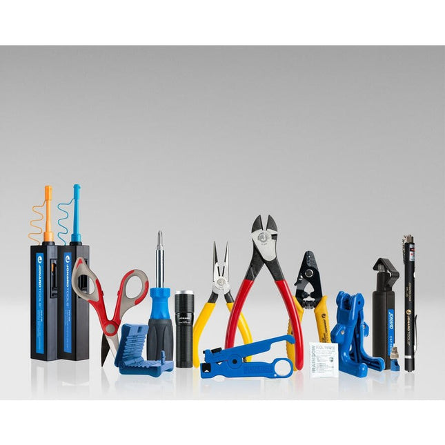 Fiber Prep Kit with Connector Cleaners, Visual Fault Locator - Jonard TK-160