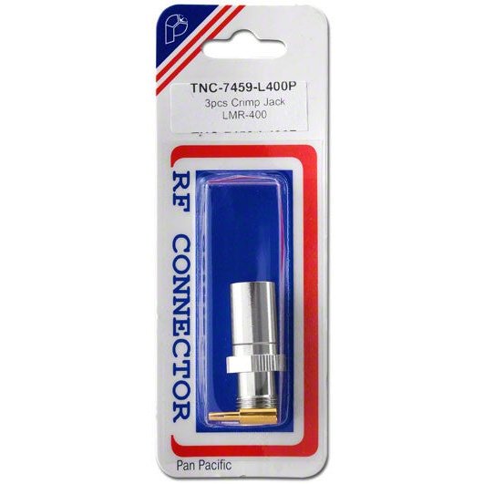 TNC 3-piece Crimp Jack for LMR400 Coax