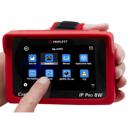 Compact CAMVIEW IP PRO-8W™: Portable HD CCTV Tester for IP & Analog Cameras - Wrist Mount, Model 8066