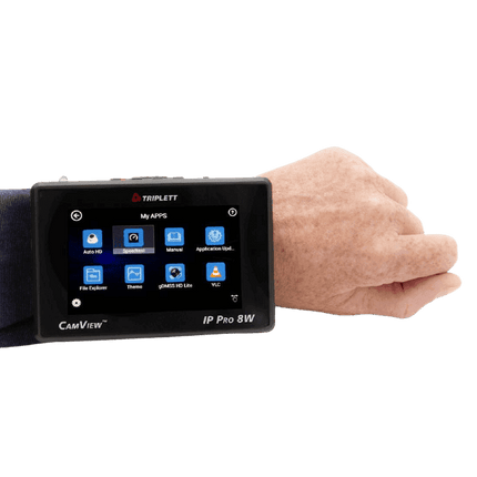 Compact CAMVIEW IP PRO-8W™: Portable HD CCTV Tester for IP & Analog Cameras - Wrist Mount, Model 8066