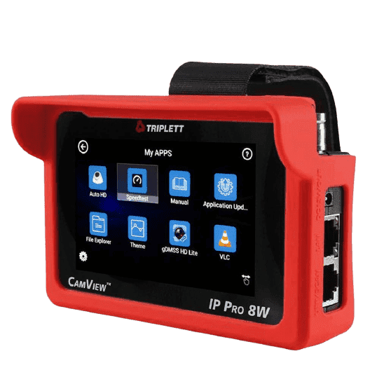 Compact CAMVIEW IP PRO-8W™: Portable HD CCTV Tester for IP & Analog Cameras - Wrist Mount, Model 8066