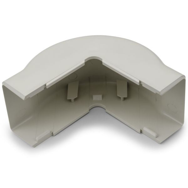 External Corner Cover, 1-3/4", 1" Bend Radius, PVC, Office White