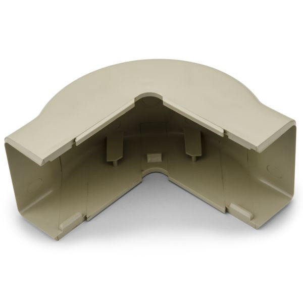 External Corner Cover, 1-3/4", 1" Bend Radius, PVC, Ivory