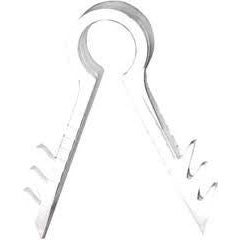 Push-In Wire Clips for RG6 White 100/pk