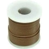 22 AWG Stranded Copper Wire, Brown, 100 ft.