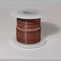 26 AWG Stranded Copper Wire, Brown, 100 ft.