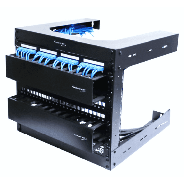 Wmr Switch Rack Wavenet WMR-8U 8U Open Frame Wall Rack – Tri-Tek Electronics