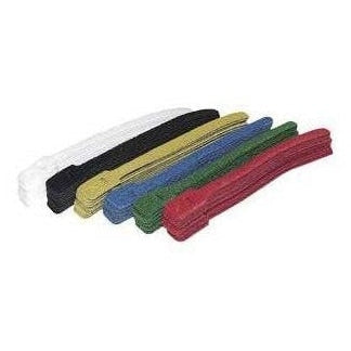 9-in Hook/Loop Ties 10/pk Yellow