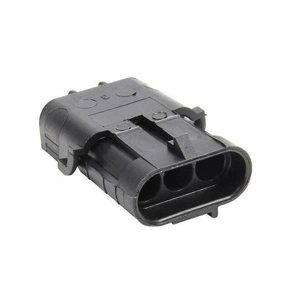 3-pin Weather Pack Sealed Connector Set, Male and Female