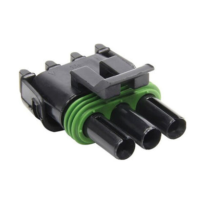 3-pin Weather Pack Sealed Connector Set, Male and Female