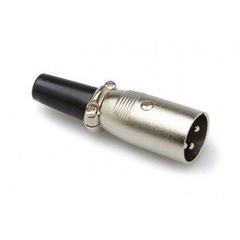 3-pin XLR Male - Clamp Strain Relief