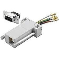 DB15/M To RJ45 8C 1PC Hood Gray