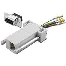 DB15/M To RJ45 8C 1PC Hood Gray