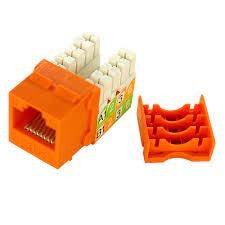 Cat5E Keystone Jack Orange