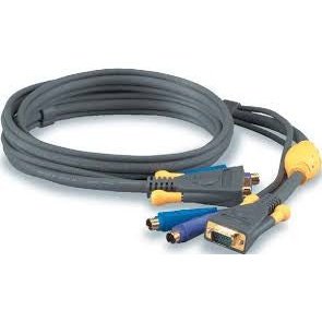 KVM Hydra Cable HD15M-F to 2 DIN6M-F