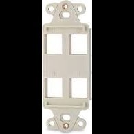 4-Port Decora Keystone Adapter Lt. Ivory