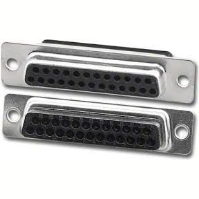 Db25 Female D-Sub Standard Density Crimp Type Connector Zinc Housing