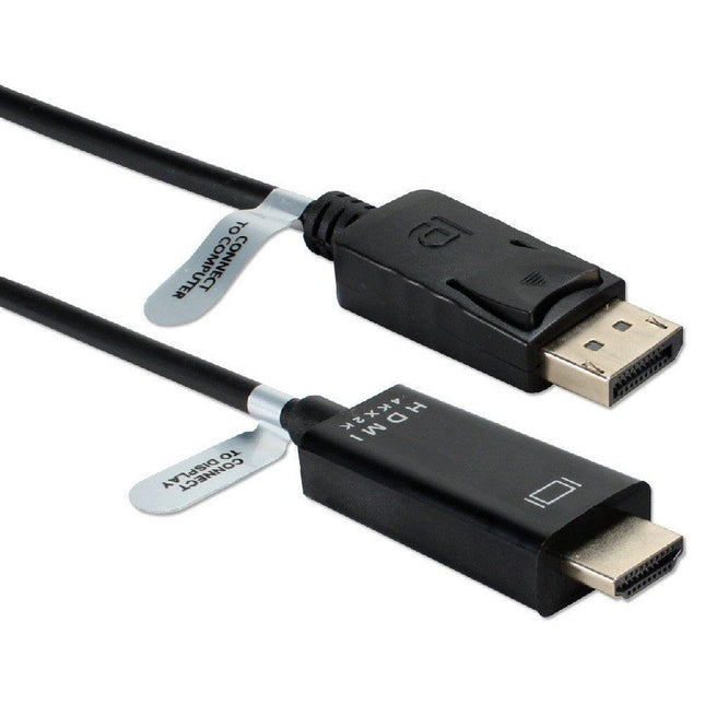 DisplayPort to HDMI 4K 3' Black Cable