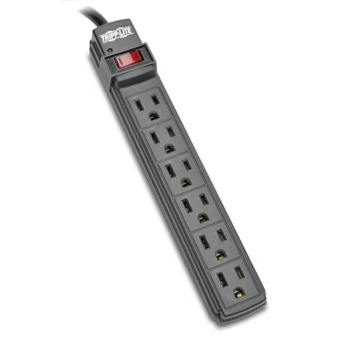 Outlet Power Strip, 6 ft black