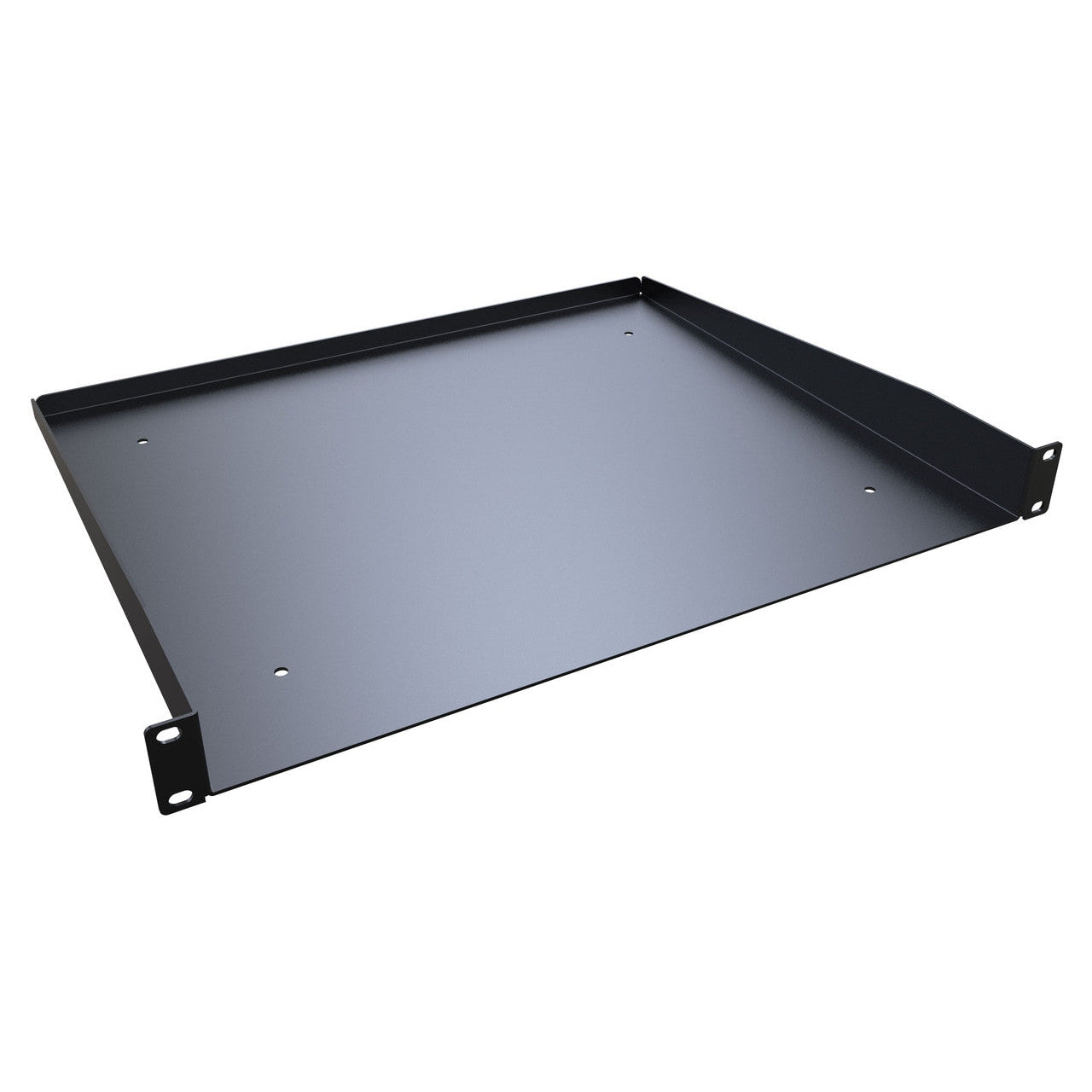 1U Solid Black Rack Shelf – Tri-Tek Electronics