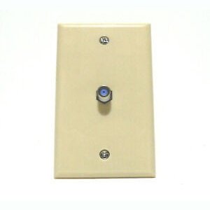 Single Gang F-81 3GHz Ivory Wallplate