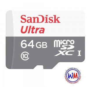 Sandisk | Class 10 UHS-1 | 64 GB Premier Class Micro SD Memory Card