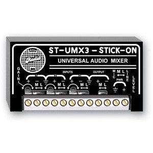 3x1 Universal Audio Mixer - 3 Microphone or Line Inputs x 1 Microphone or Line Output