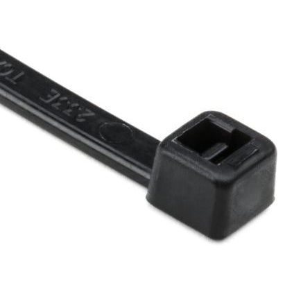 Cable Tie, 5.8" Long, UL Rated, 30lb Tensile Strength, PA66, Black, 100/pkg