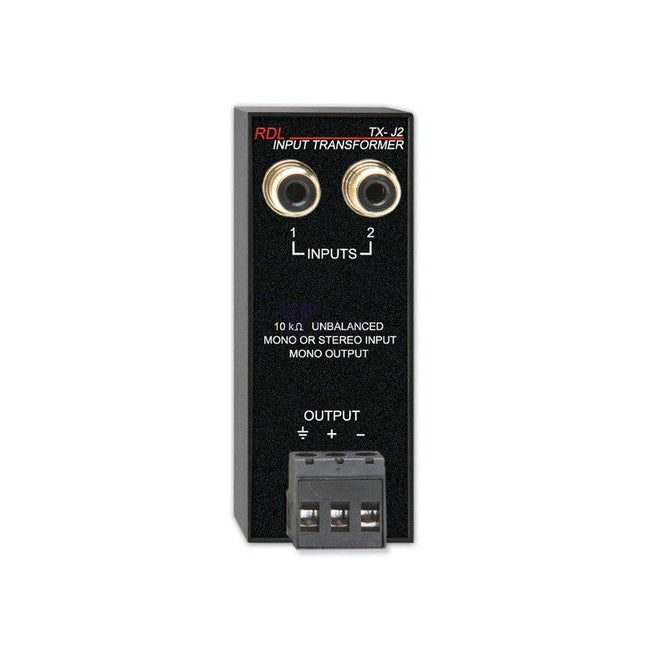 Unbalanced Input Transformer - Unbalanced stereo inputs to summed balanced mono output